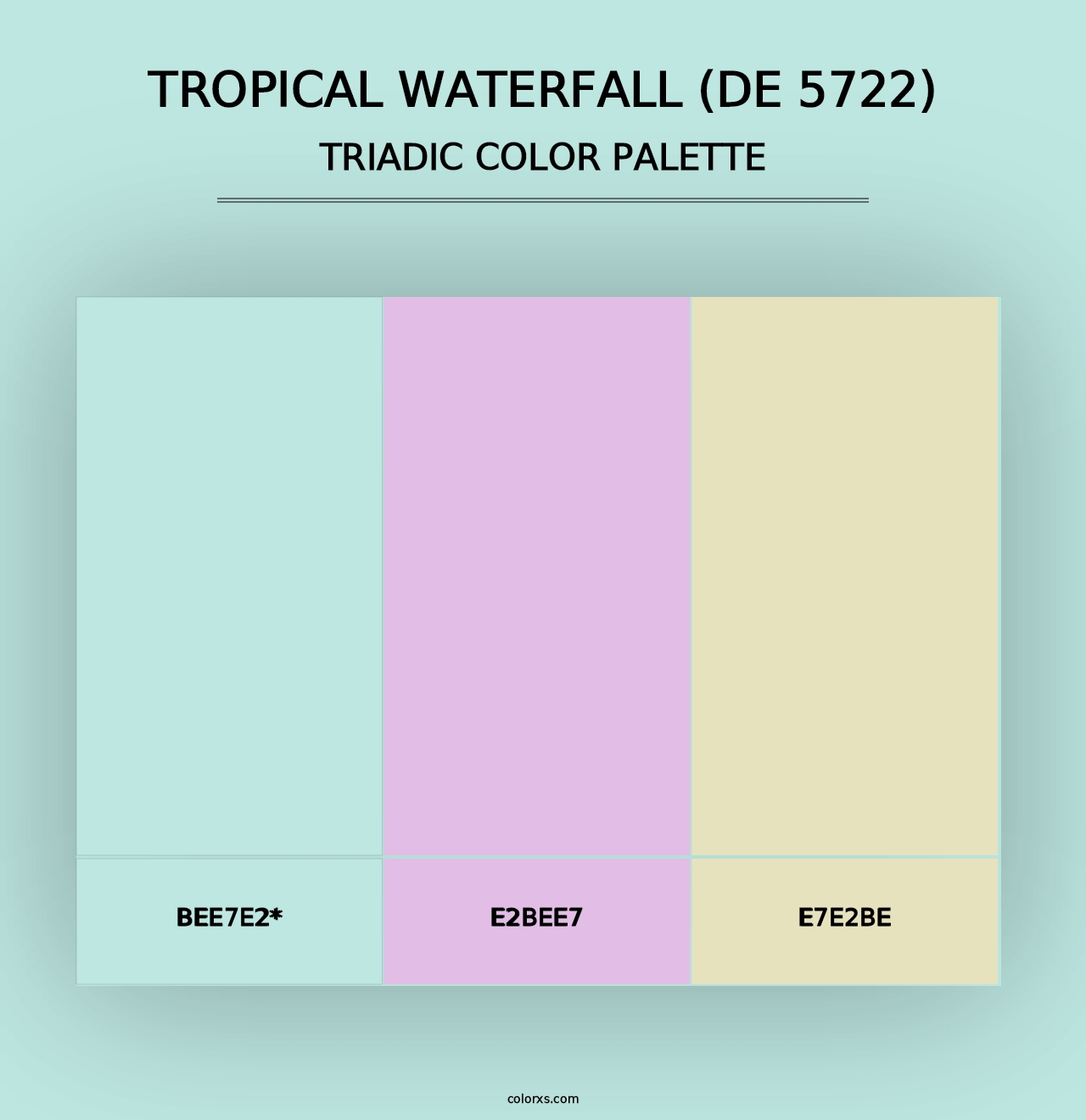 Tropical Waterfall (DE 5722) - Triadic Color Palette