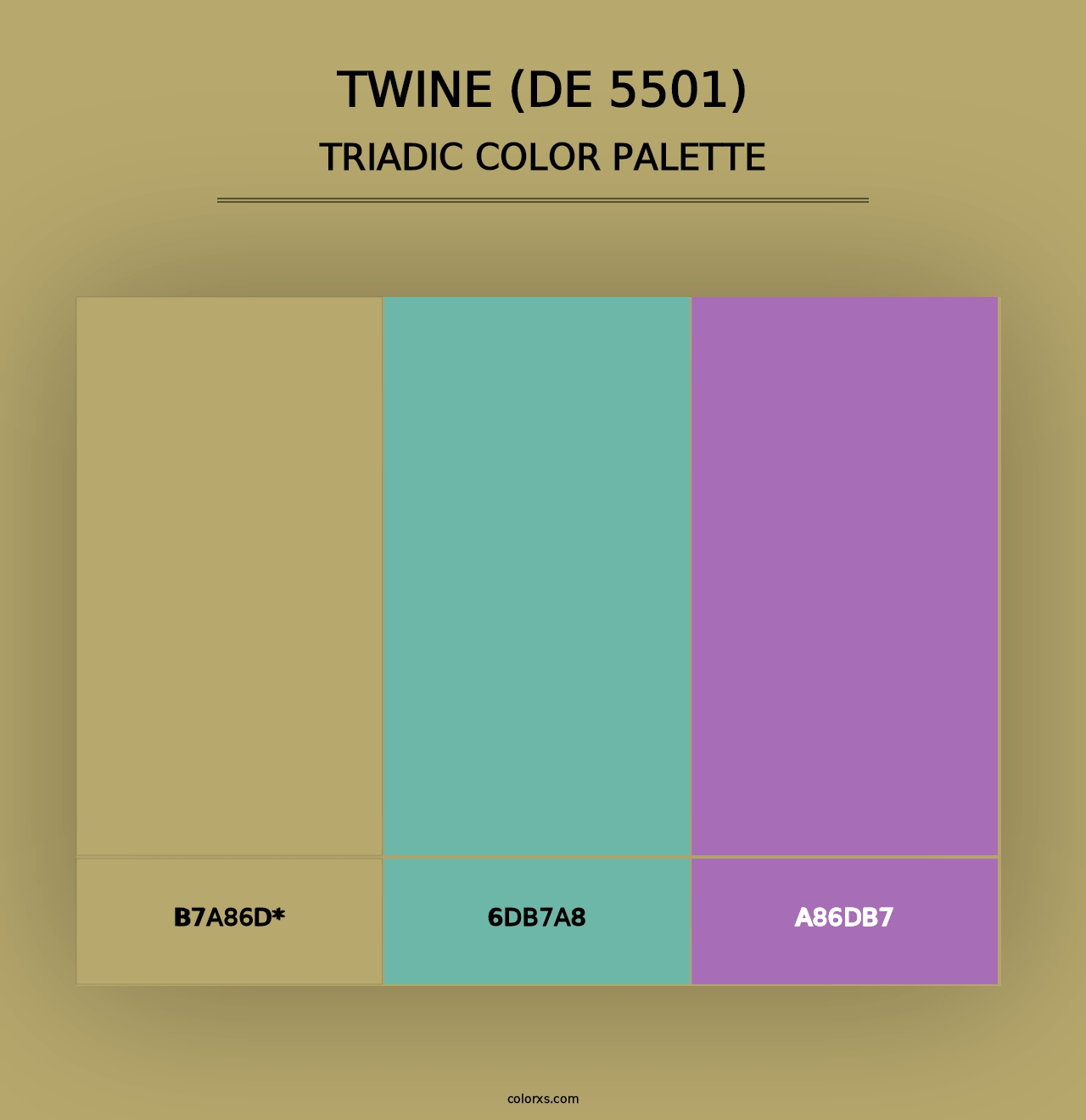 Twine (DE 5501) - Triadic Color Palette