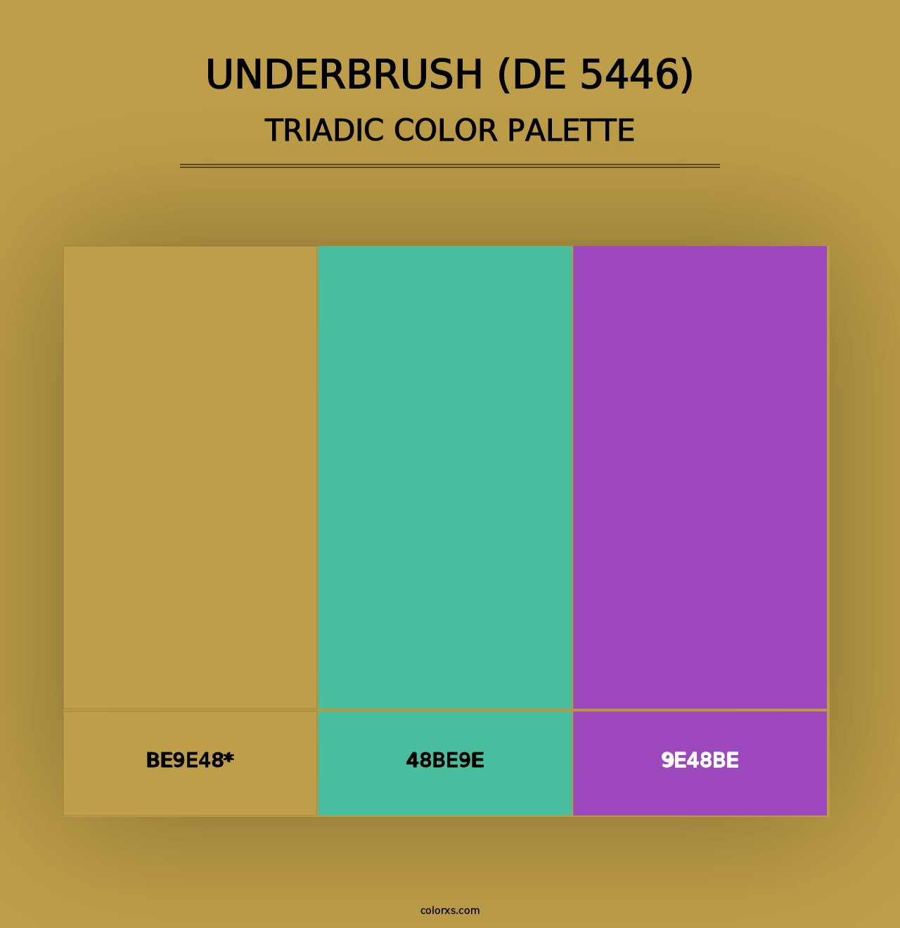 Underbrush (DE 5446) - Triadic Color Palette