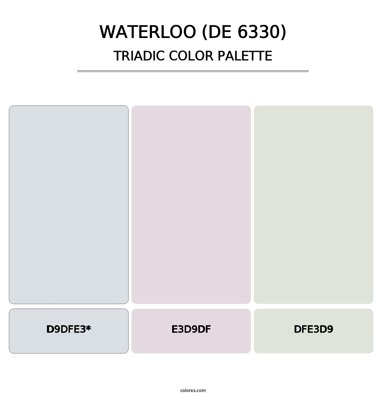 Waterloo (DE 6330) - Triadic Color Palette