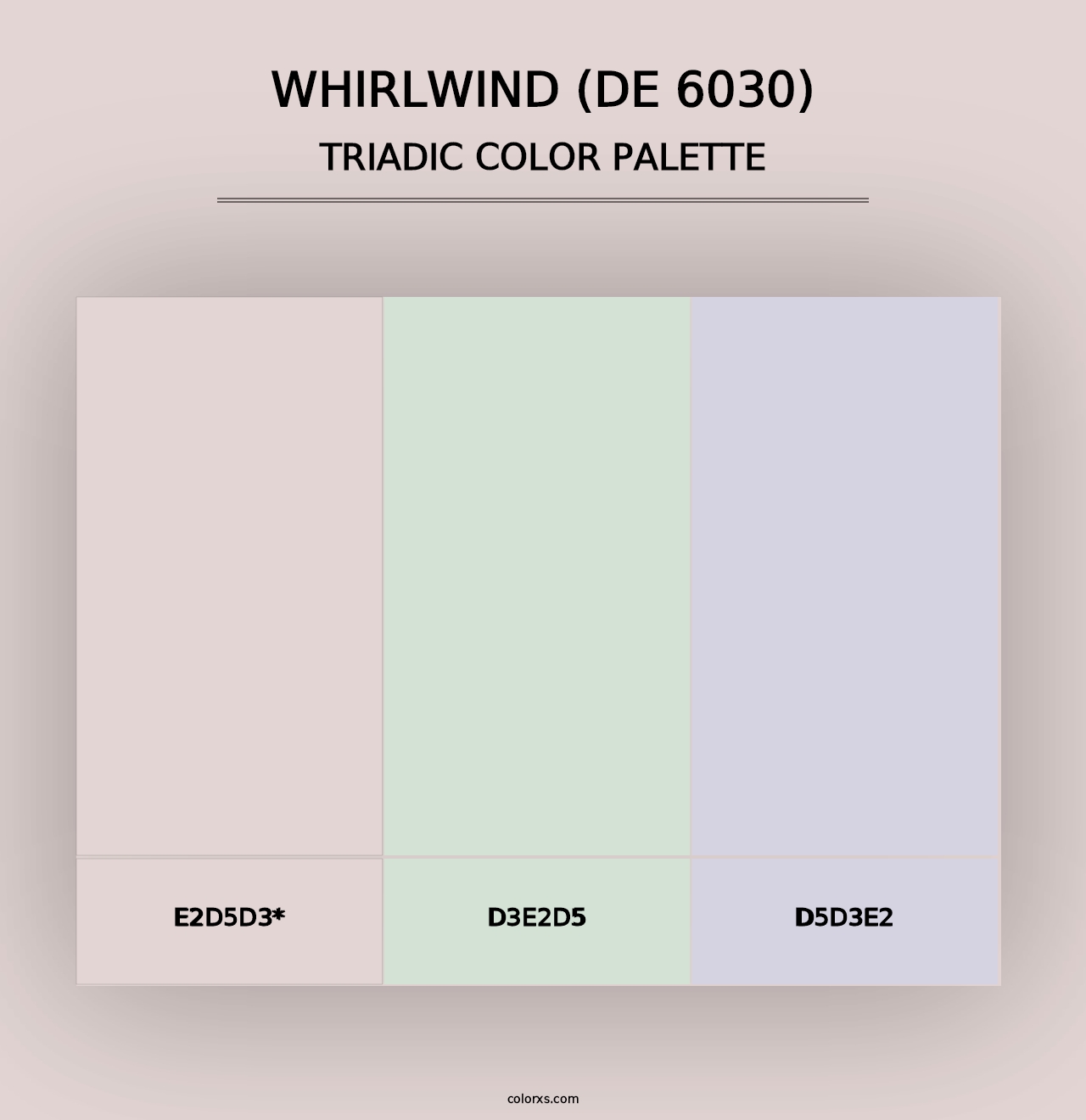 Whirlwind (DE 6030) - Triadic Color Palette