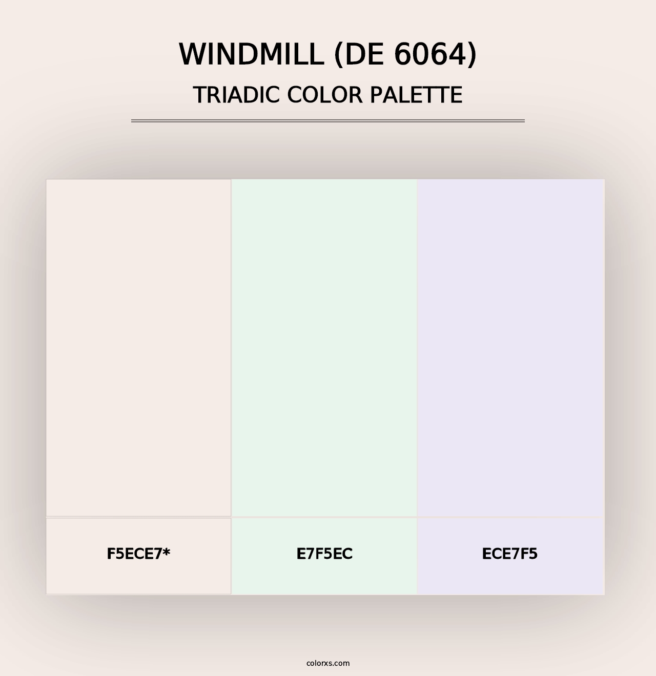 Windmill (DE 6064) - Triadic Color Palette