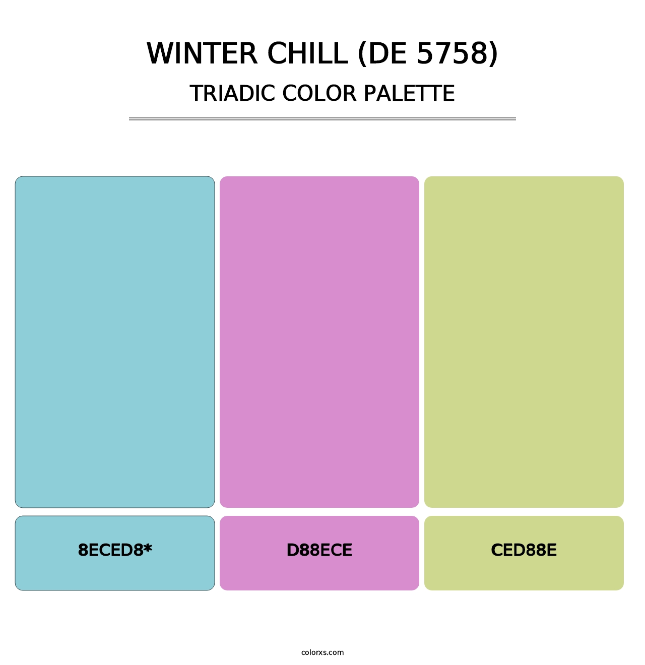 Winter Chill (DE 5758) - Triadic Color Palette