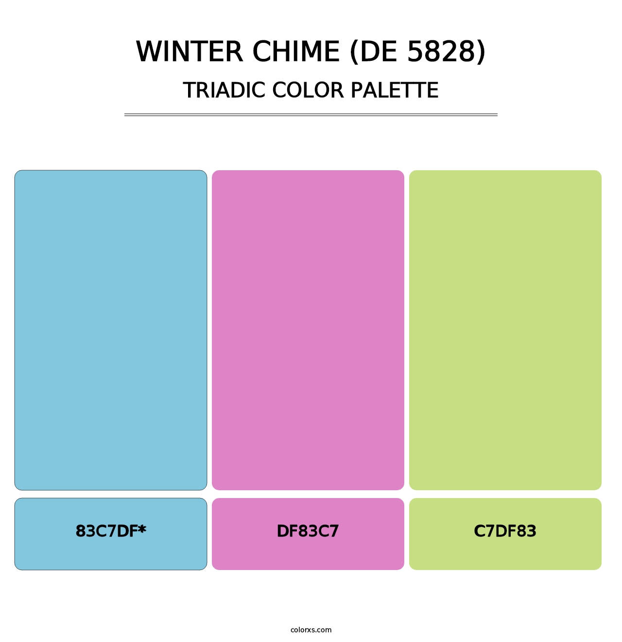 Winter Chime (DE 5828) - Triadic Color Palette