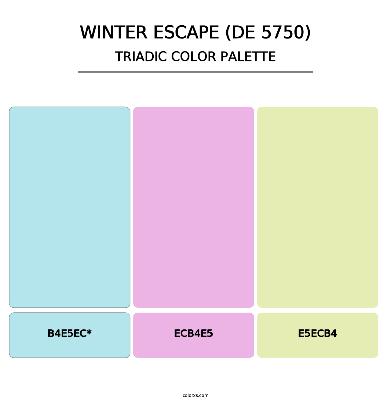 Winter Escape (DE 5750) - Triadic Color Palette