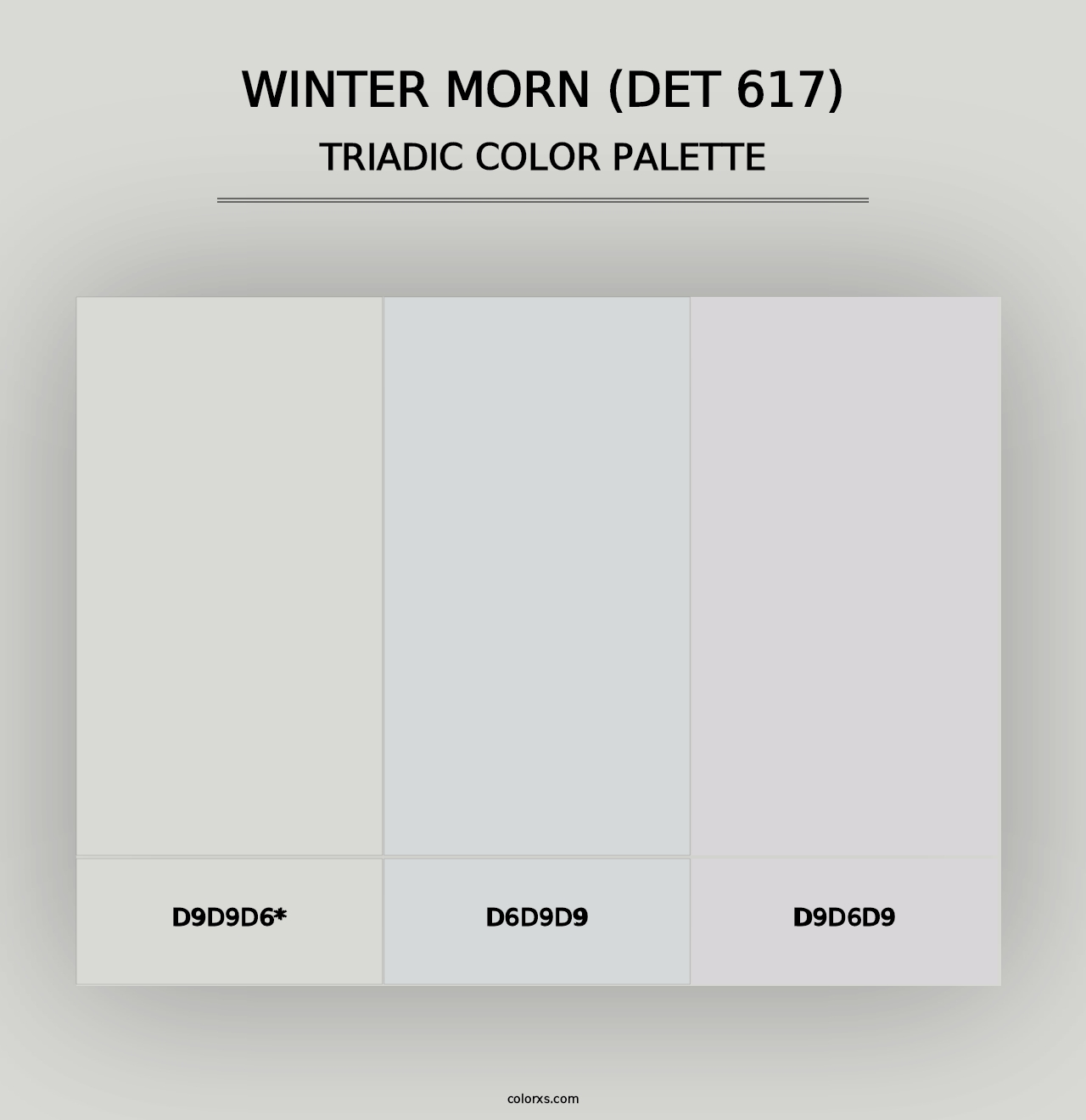 Winter Morn (DET 617) - Triadic Color Palette