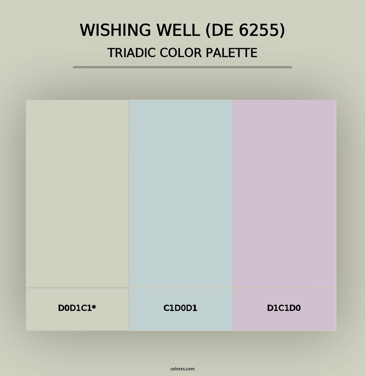 Wishing Well (DE 6255) - Triadic Color Palette