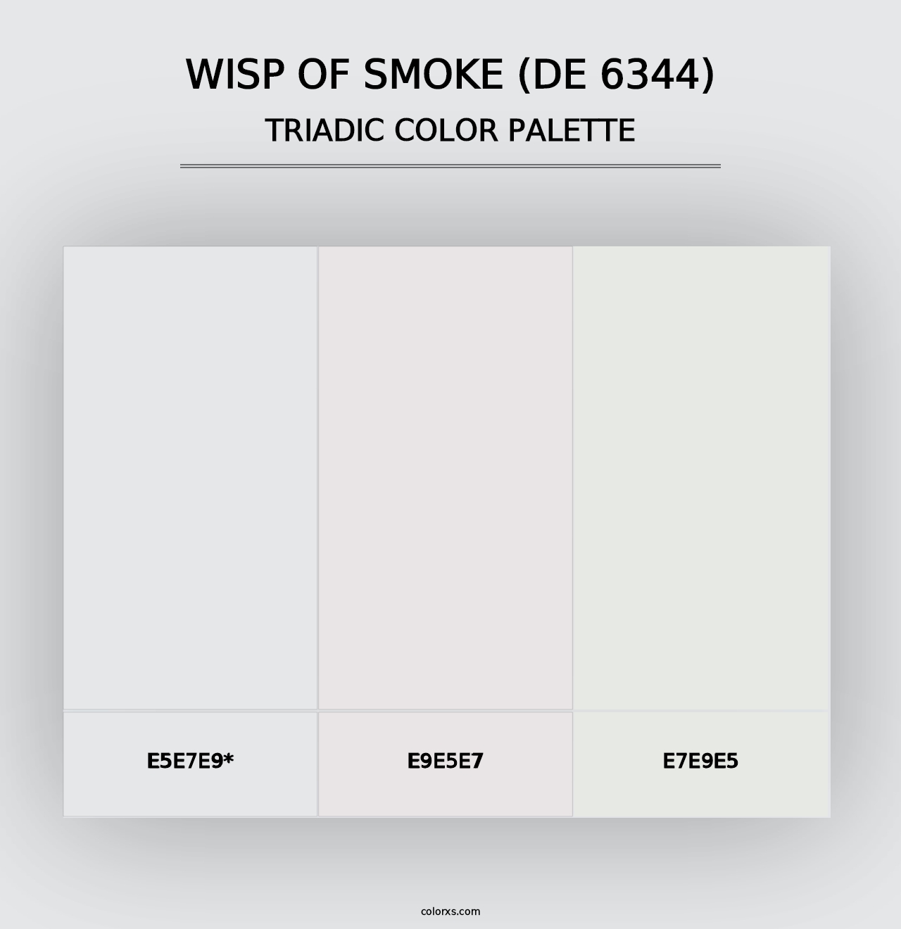 Wisp of Smoke (DE 6344) - Triadic Color Palette