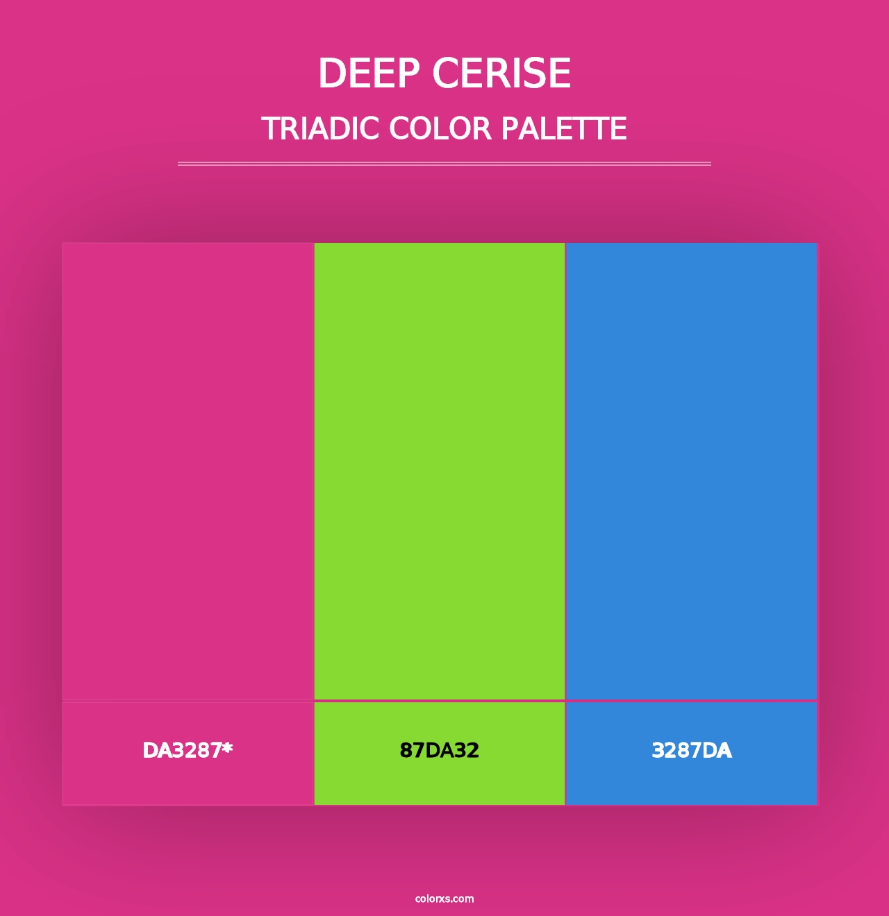 Deep Cerise - Triadic Color Palette