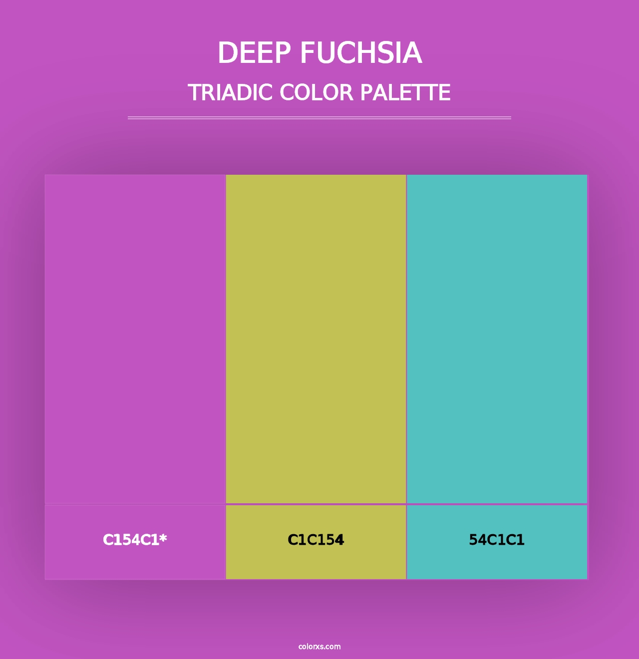 Deep Fuchsia - Triadic Color Palette