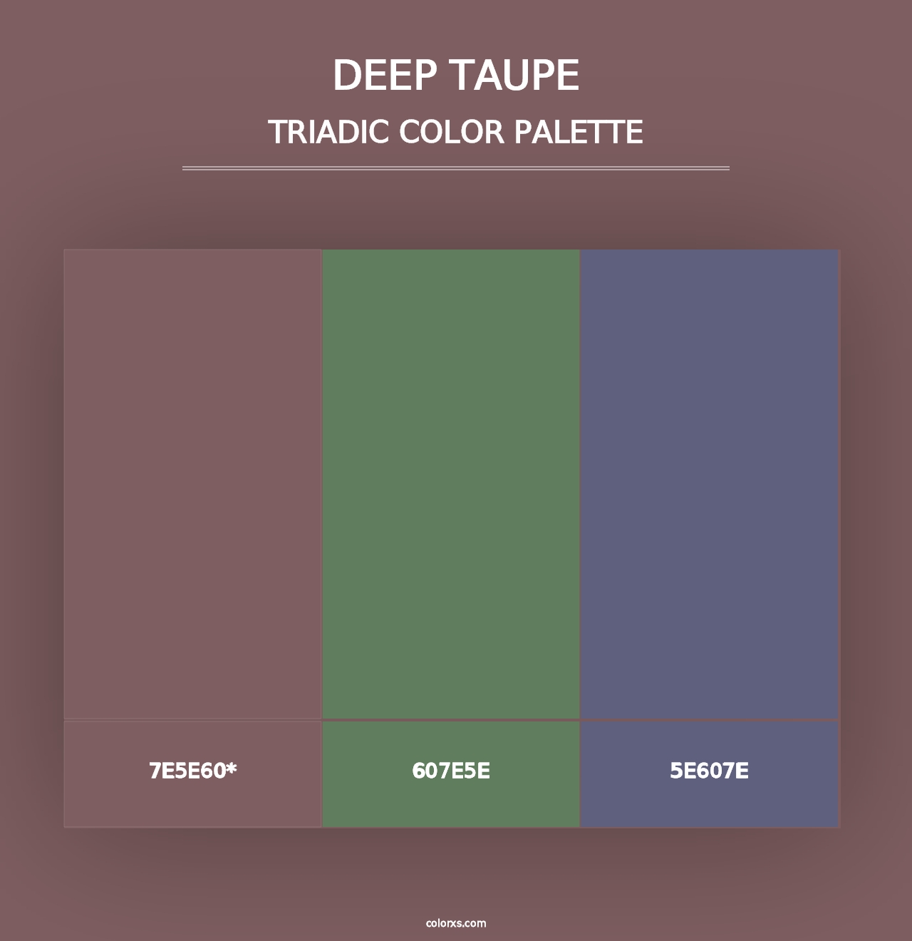 Deep Taupe - Triadic Color Palette