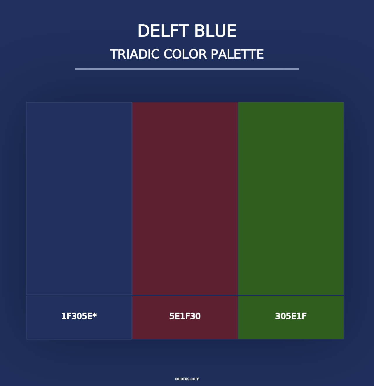 Delft blue - Triadic Color Palette