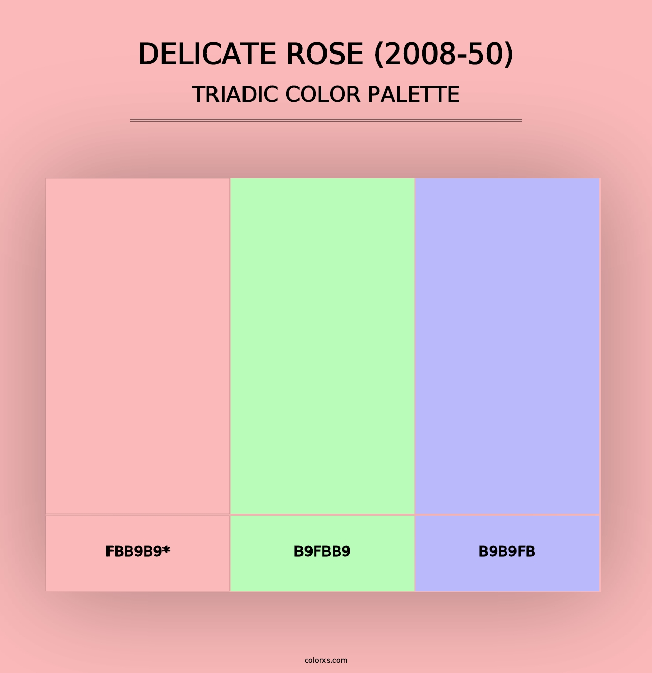 Delicate Rose (2008-50) - Triadic Color Palette