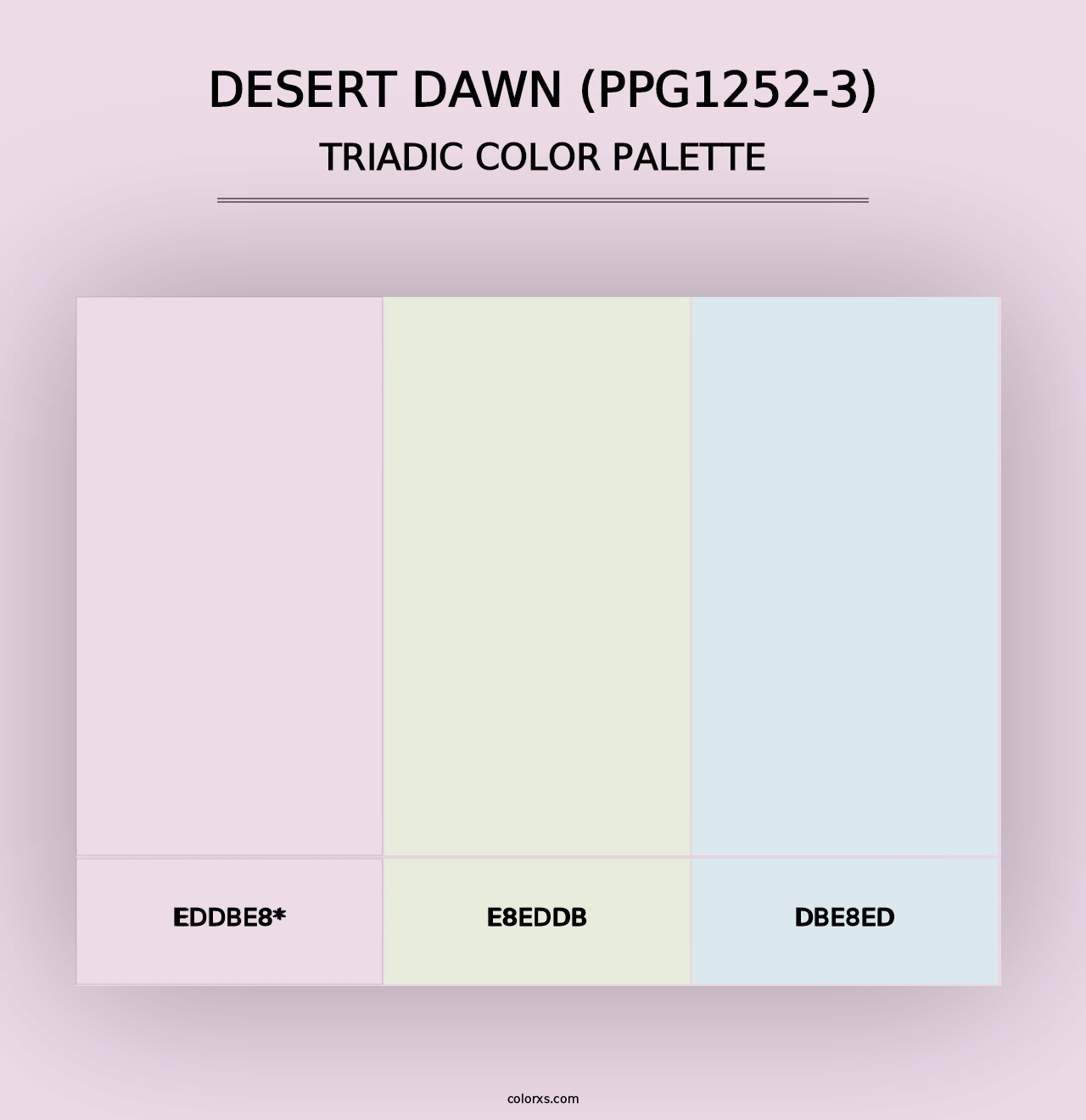 Desert Dawn (PPG1252-3) - Triadic Color Palette