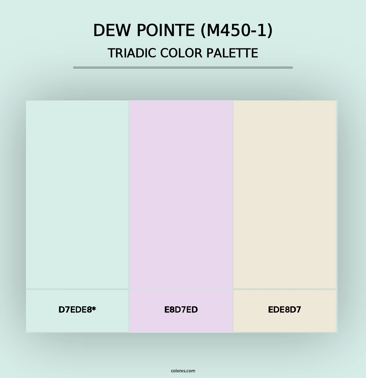 Dew Pointe (M450-1) - Triadic Color Palette