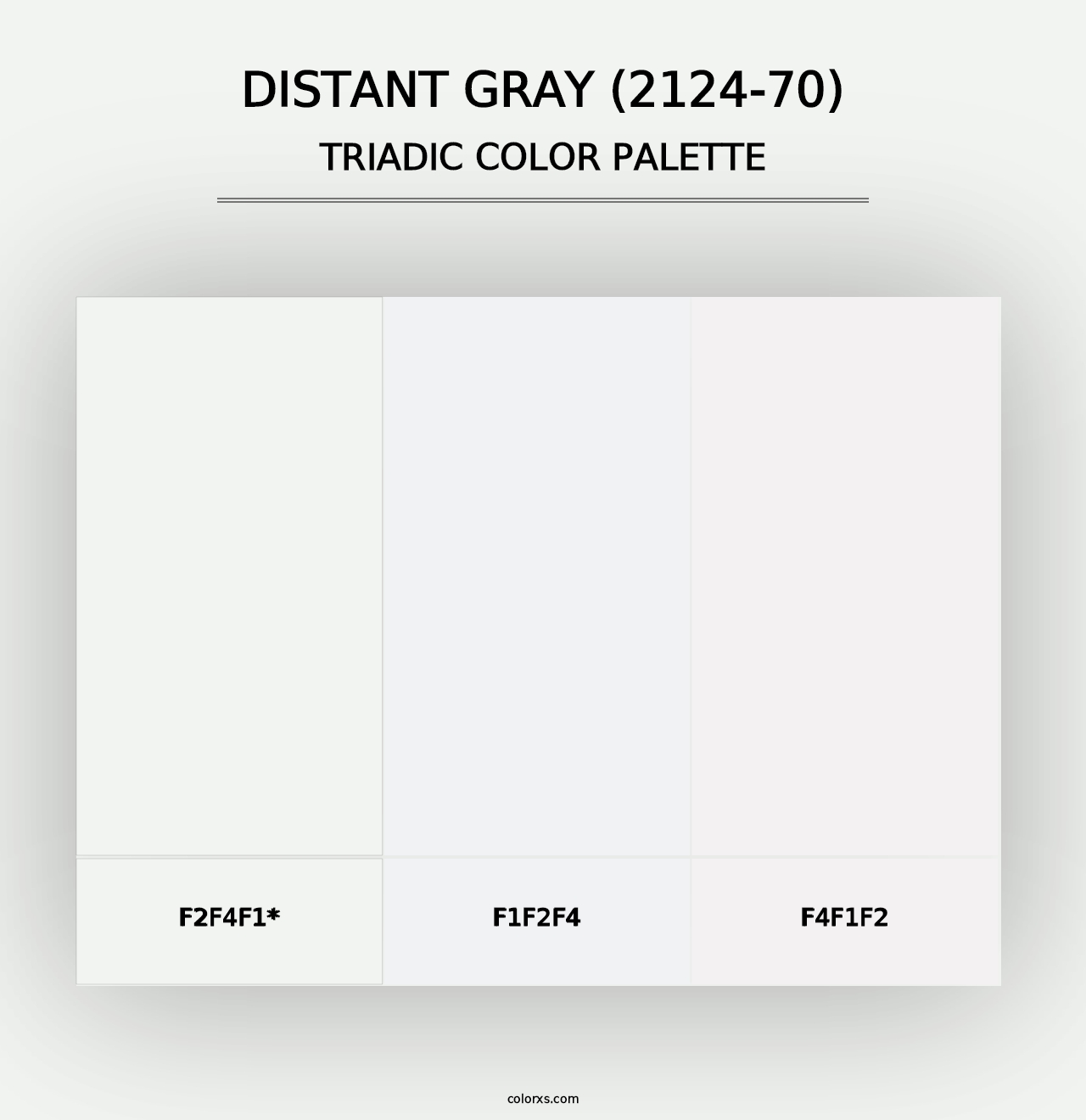 Distant Gray (2124-70) - Triadic Color Palette