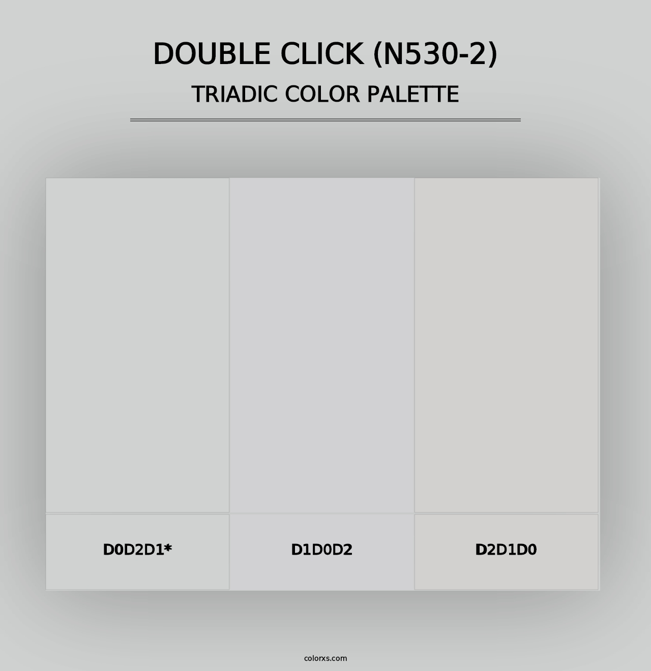 Double Click (N530-2) - Triadic Color Palette