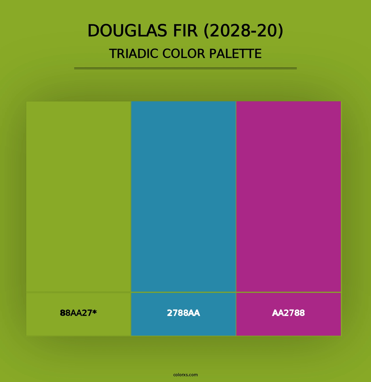 Douglas Fir (2028-20) - Triadic Color Palette