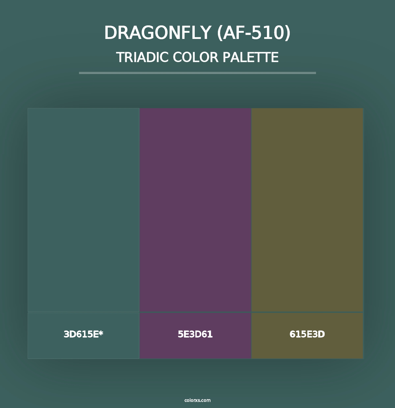 Dragonfly (AF-510) - Triadic Color Palette