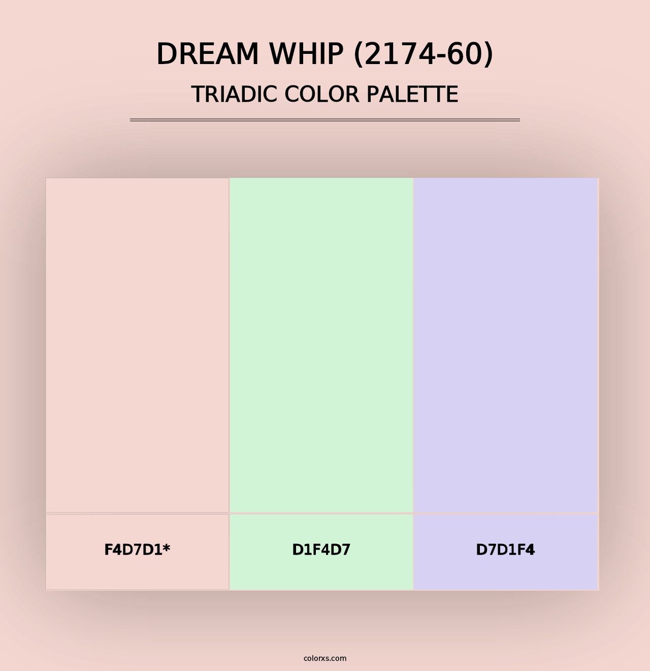 Dream Whip (2174-60) - Triadic Color Palette