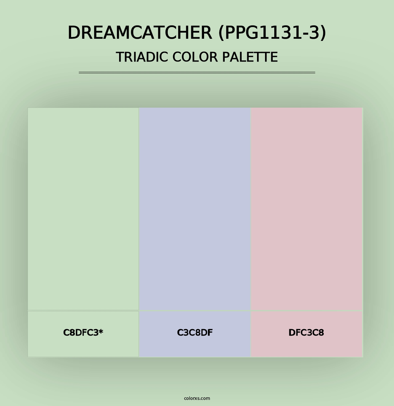 Dreamcatcher (PPG1131-3) - Triadic Color Palette