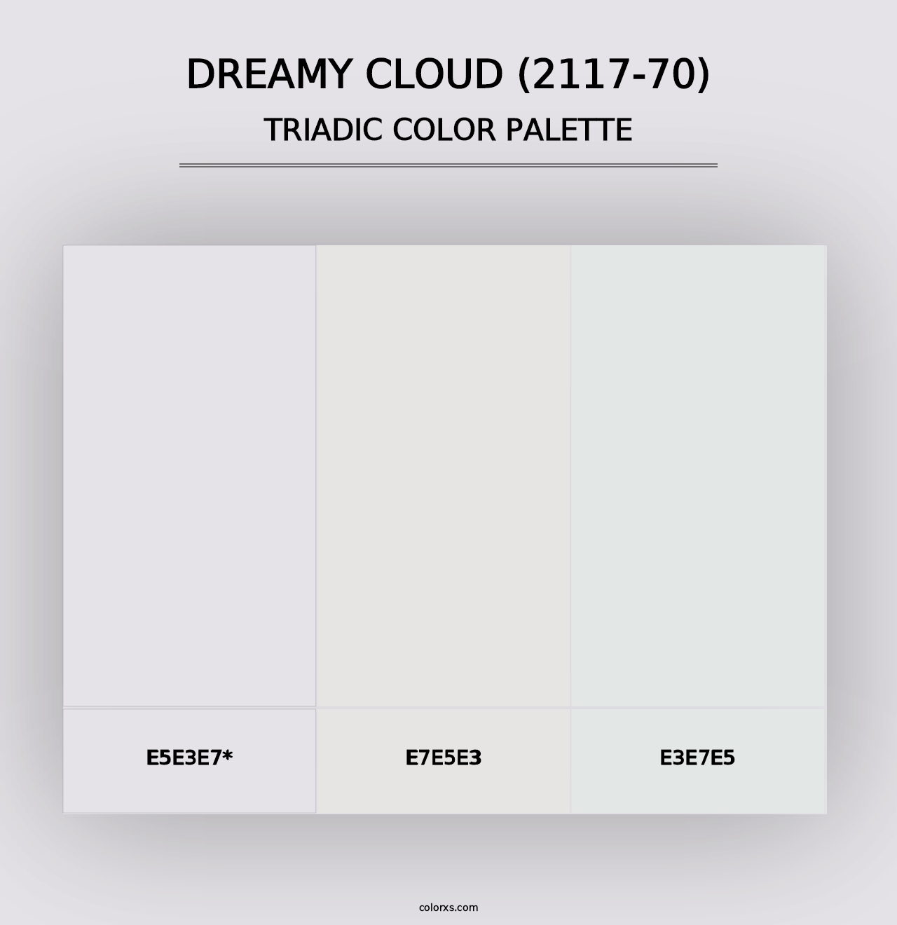 Dreamy Cloud (2117-70) - Triadic Color Palette