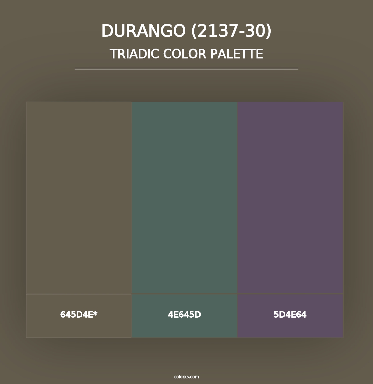 Durango (2137-30) - Triadic Color Palette