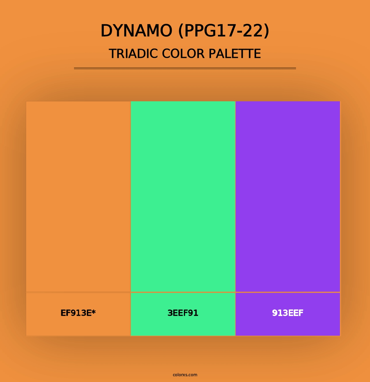 Dynamo (PPG17-22) - Triadic Color Palette