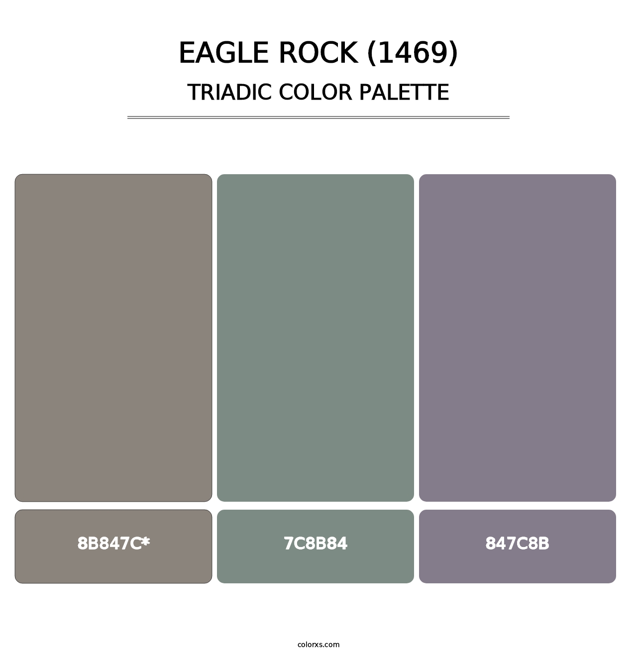 Eagle Rock (1469) - Triadic Color Palette