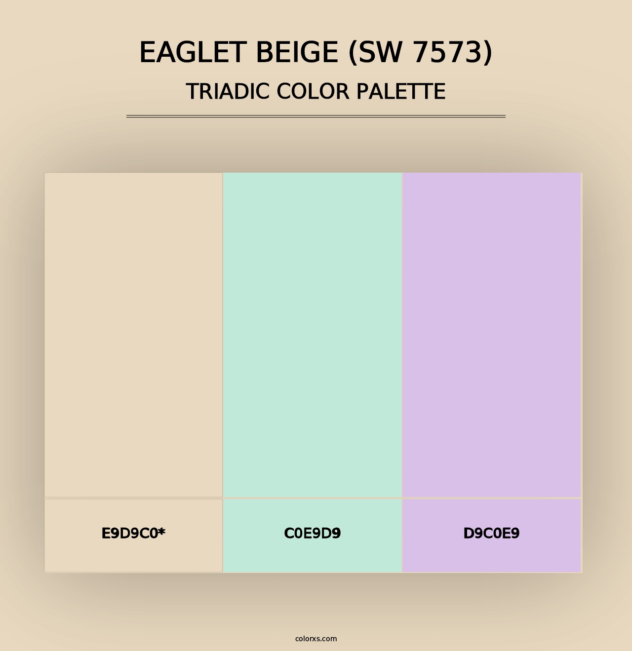 Eaglet Beige (SW 7573) - Triadic Color Palette