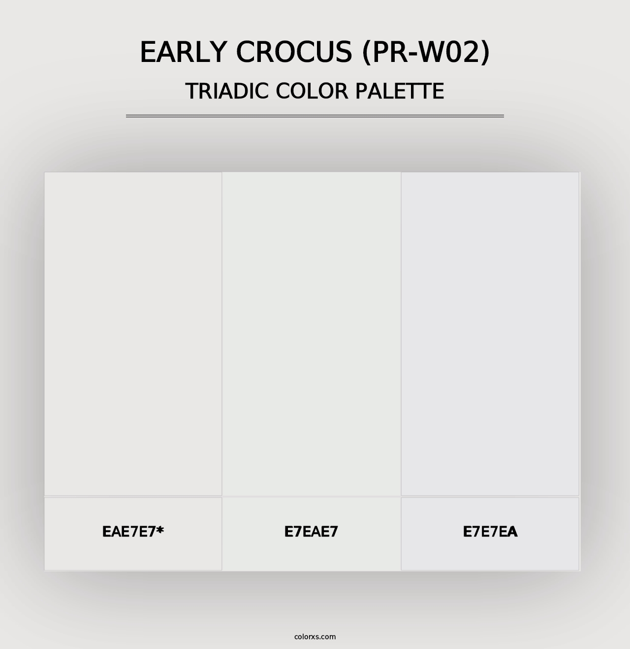 Early Crocus (PR-W02) - Triadic Color Palette