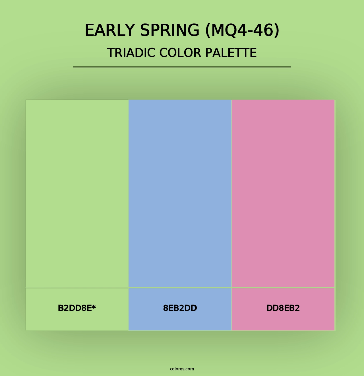 Early Spring (MQ4-46) - Triadic Color Palette