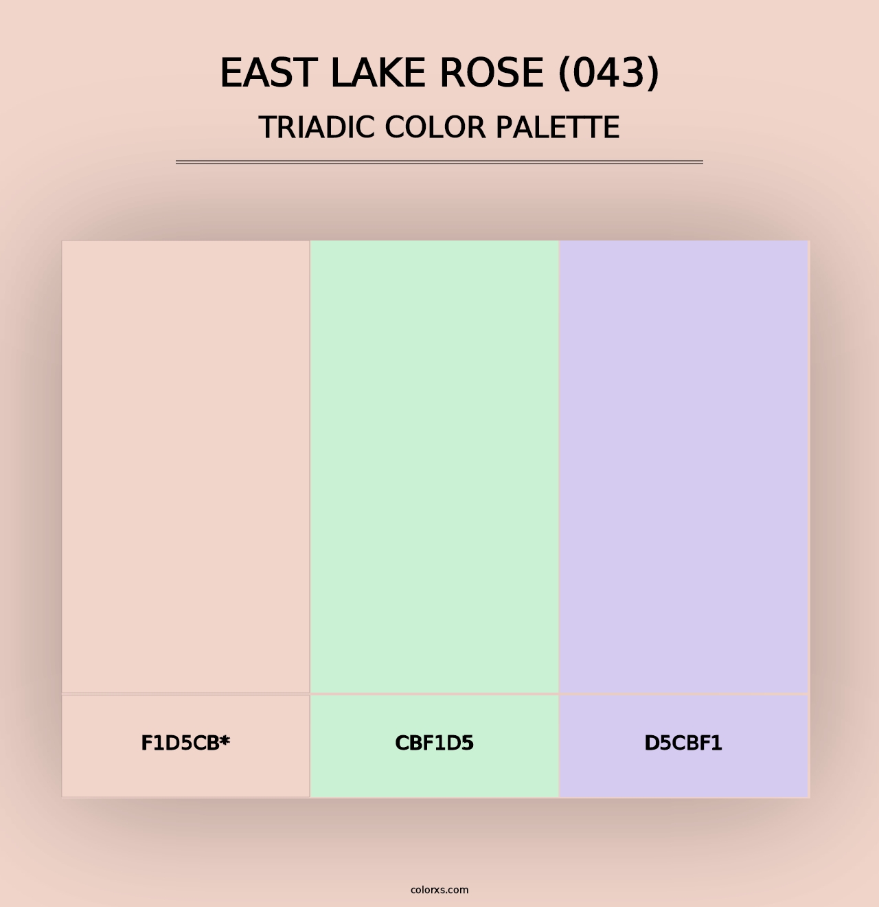 East Lake Rose (043) - Triadic Color Palette