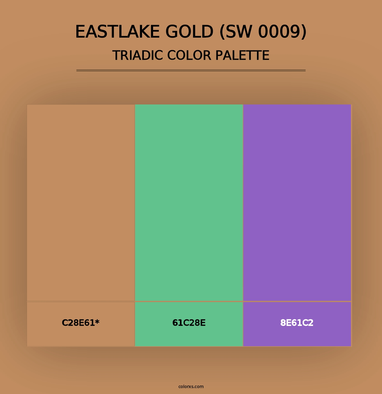 Eastlake Gold (SW 0009) - Triadic Color Palette