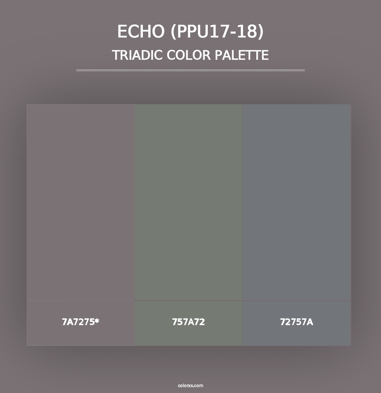 Echo (PPU17-18) - Triadic Color Palette