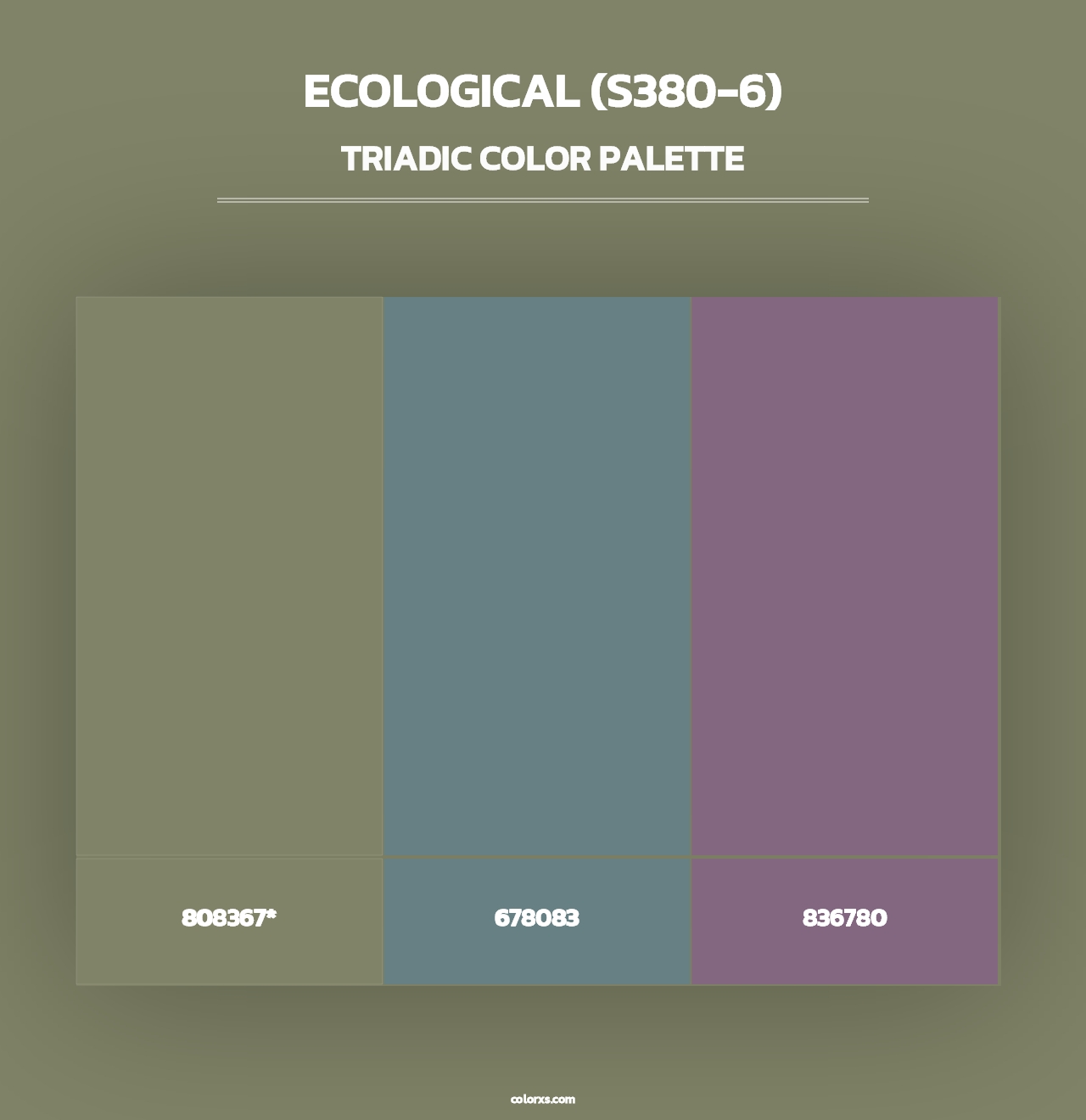 Ecological (S380-6) - Triadic Color Palette