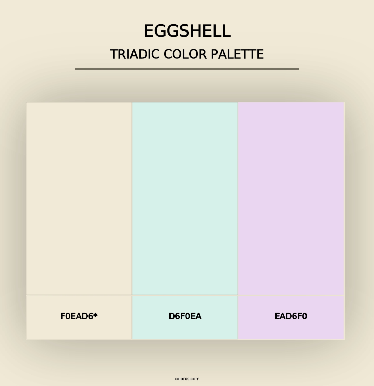 Eggshell - Triadic Color Palette