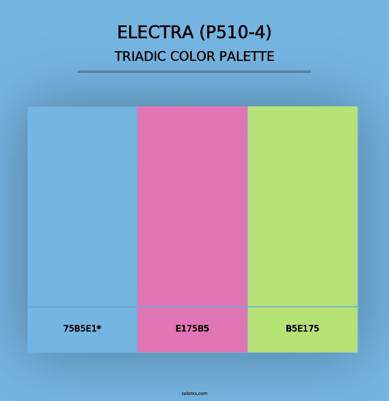 Electra (P510-4) - Triadic Color Palette