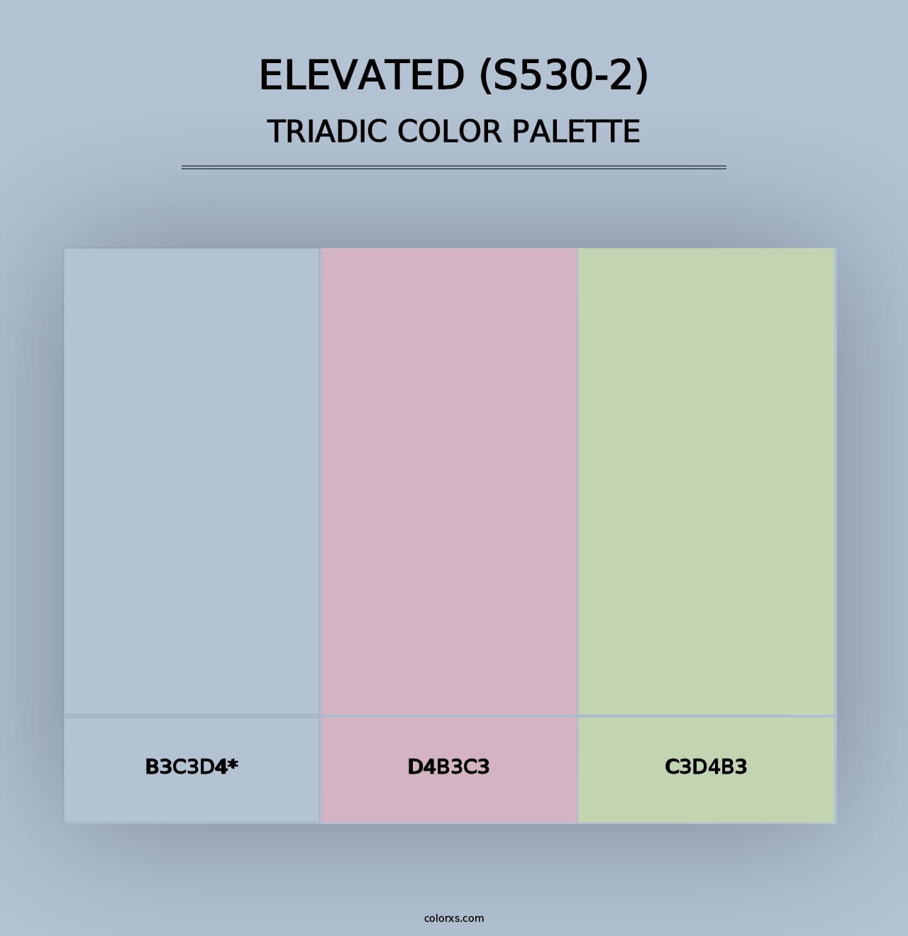 Elevated (S530-2) - Triadic Color Palette