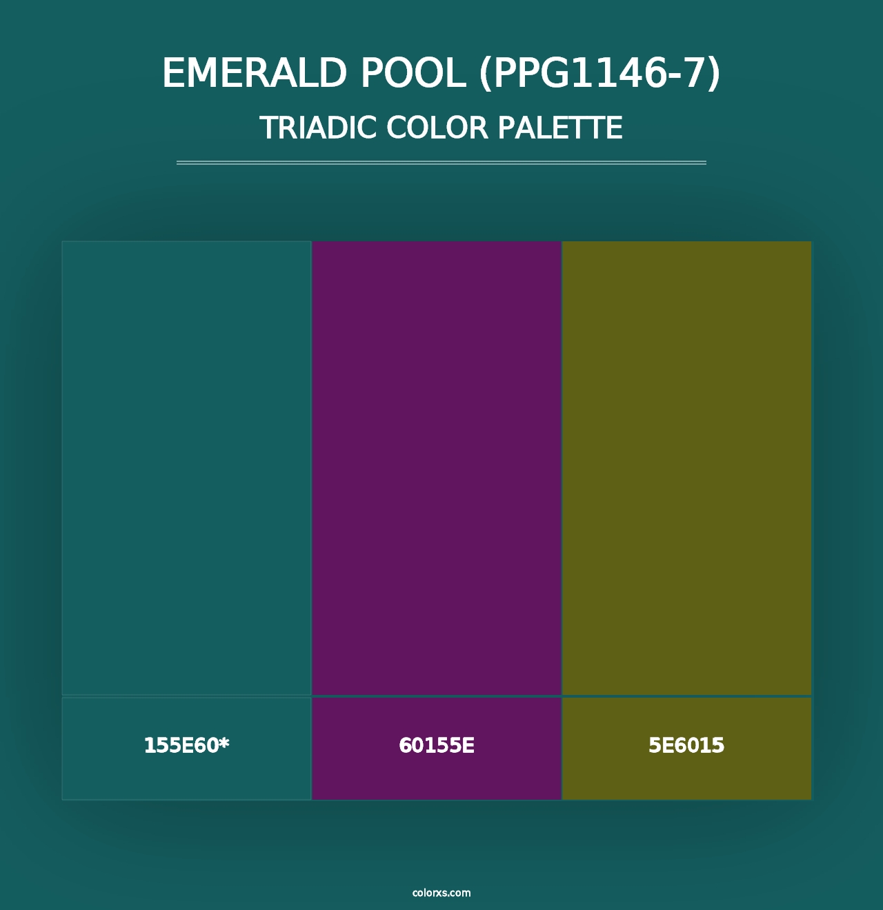 Emerald Pool (PPG1146-7) - Triadic Color Palette