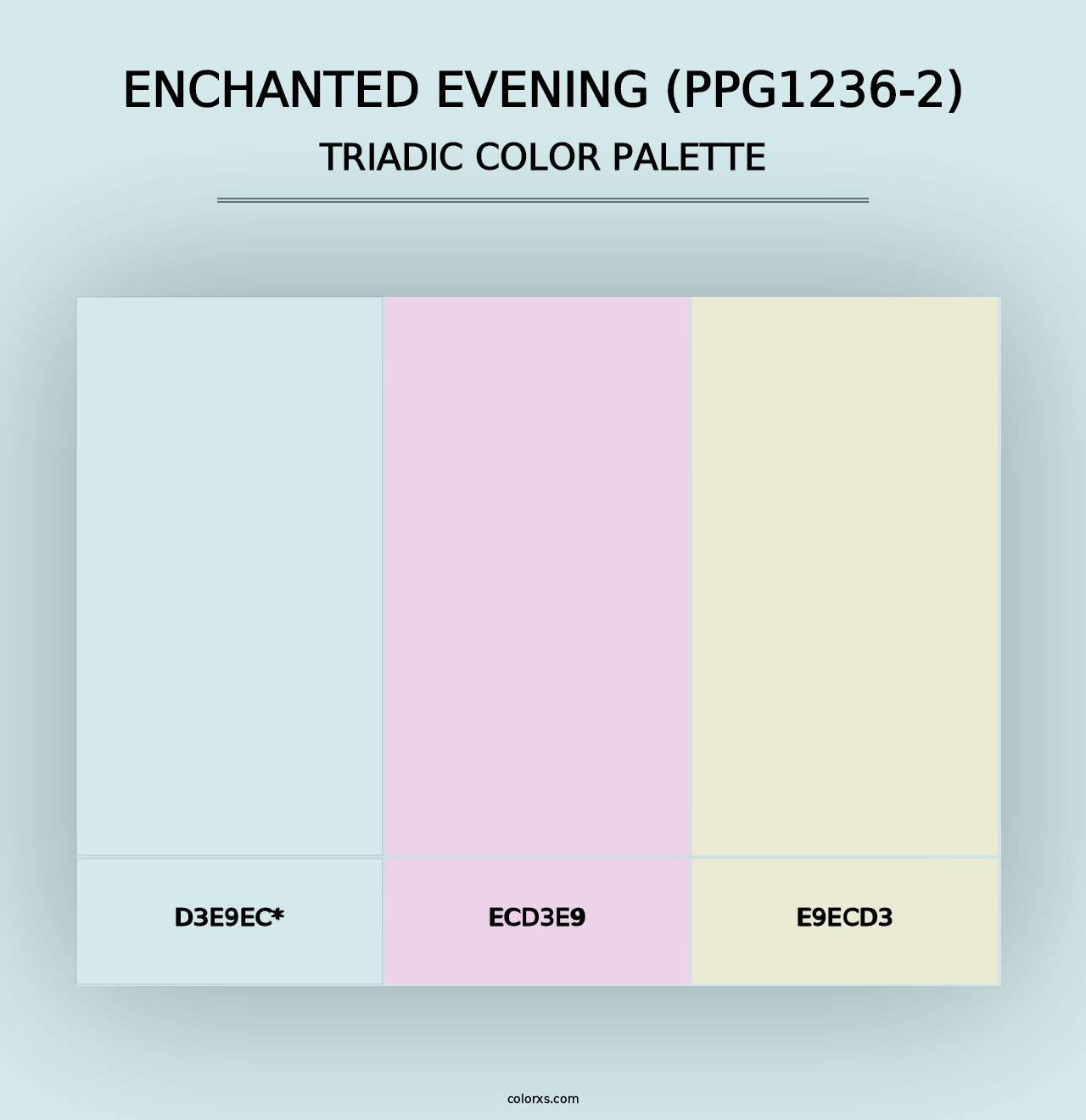 Enchanted Evening (PPG1236-2) - Triadic Color Palette