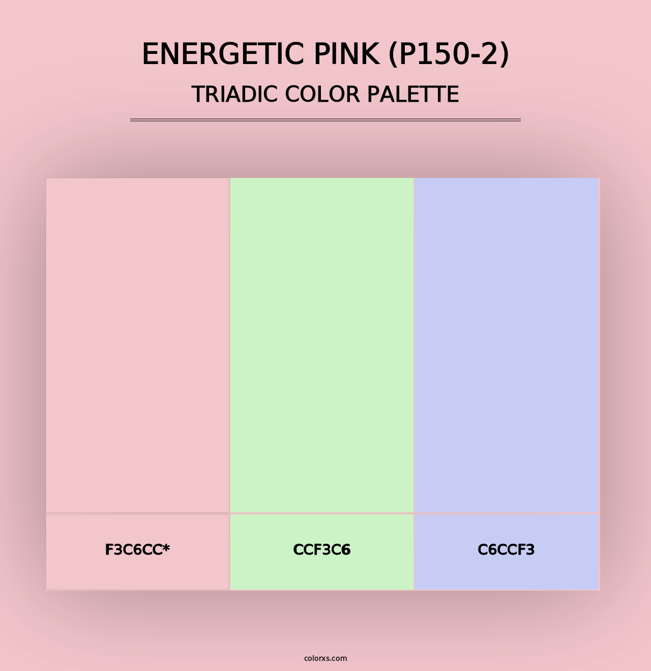 Energetic Pink (P150-2) - Triadic Color Palette