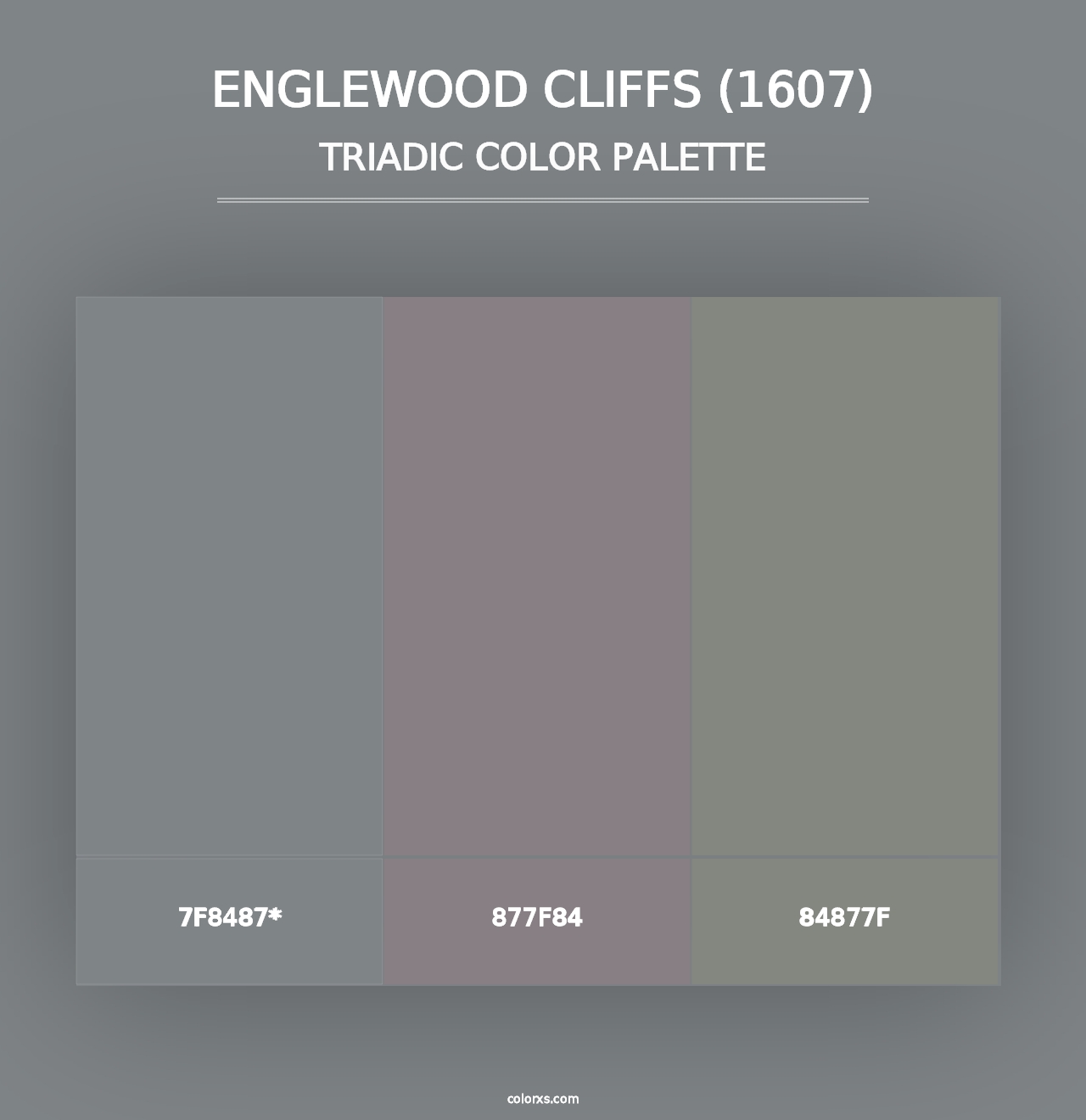 Englewood Cliffs (1607) - Triadic Color Palette