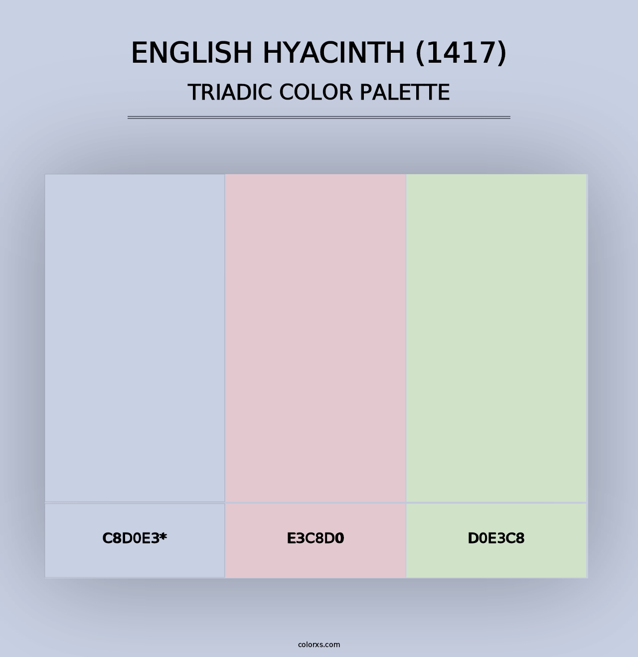 English Hyacinth (1417) - Triadic Color Palette