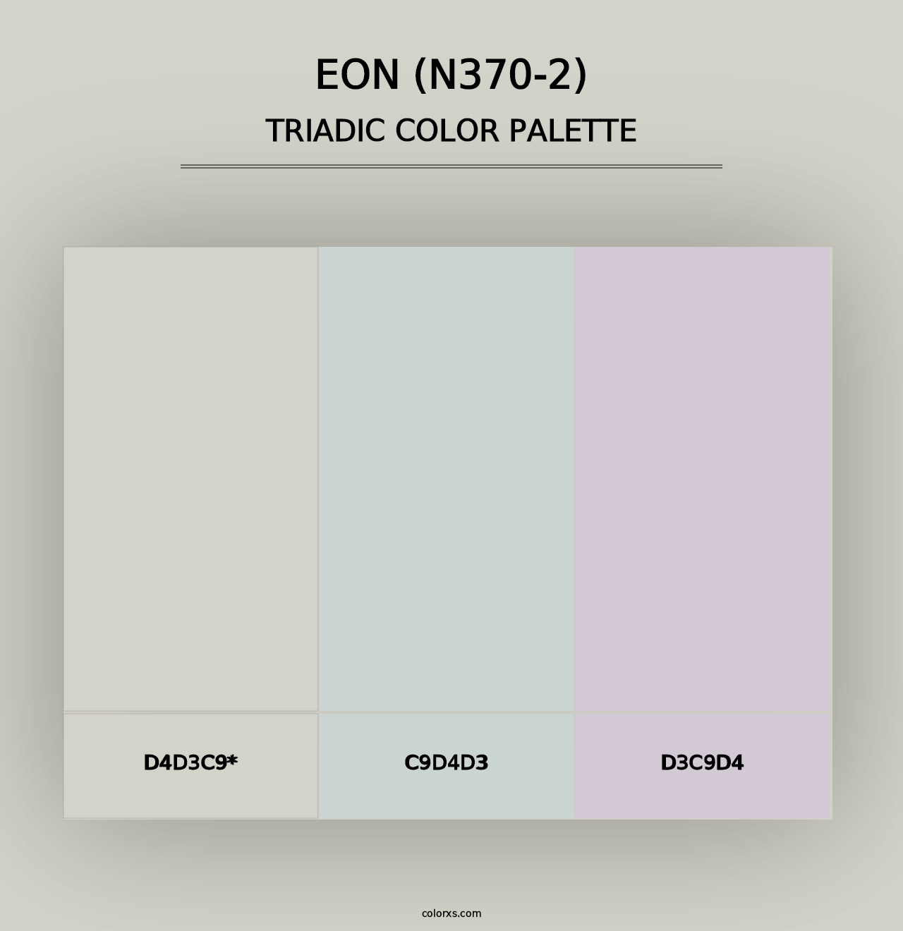 Eon (N370-2) - Triadic Color Palette