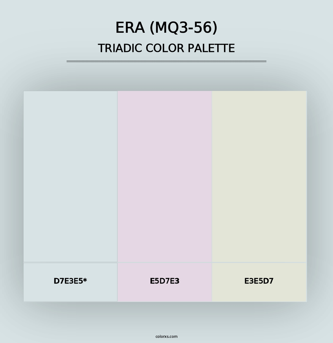 Era (MQ3-56) - Triadic Color Palette