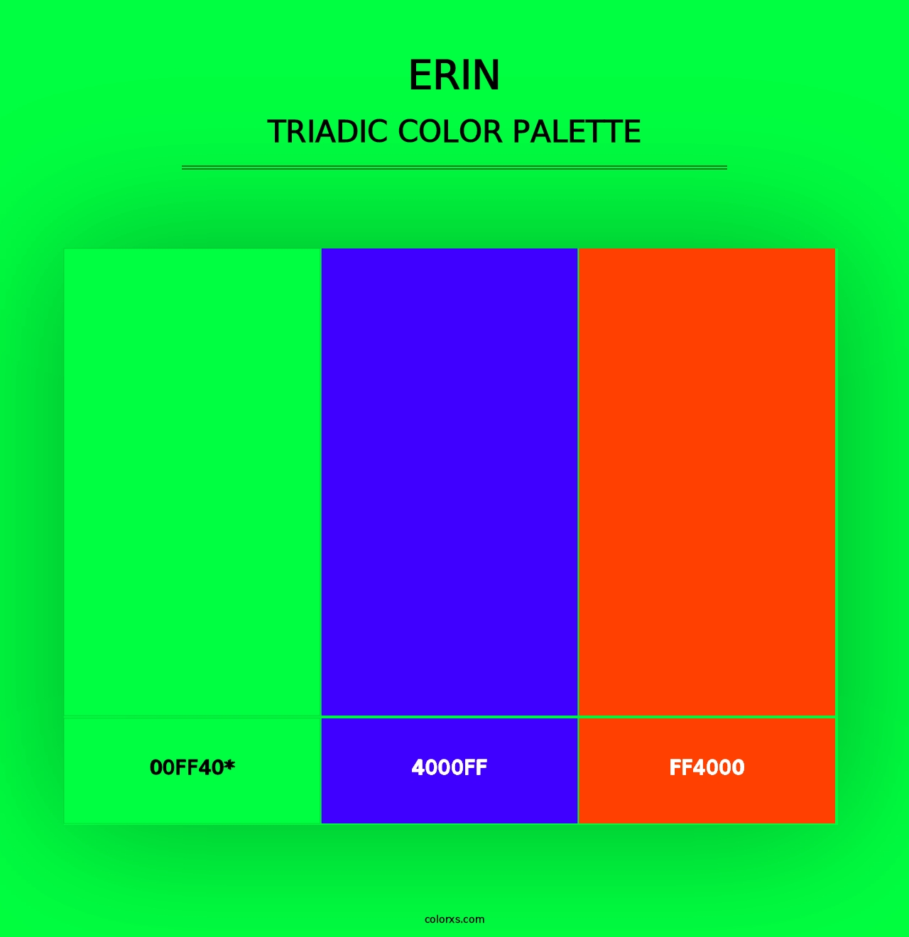 Erin - Triadic Color Palette