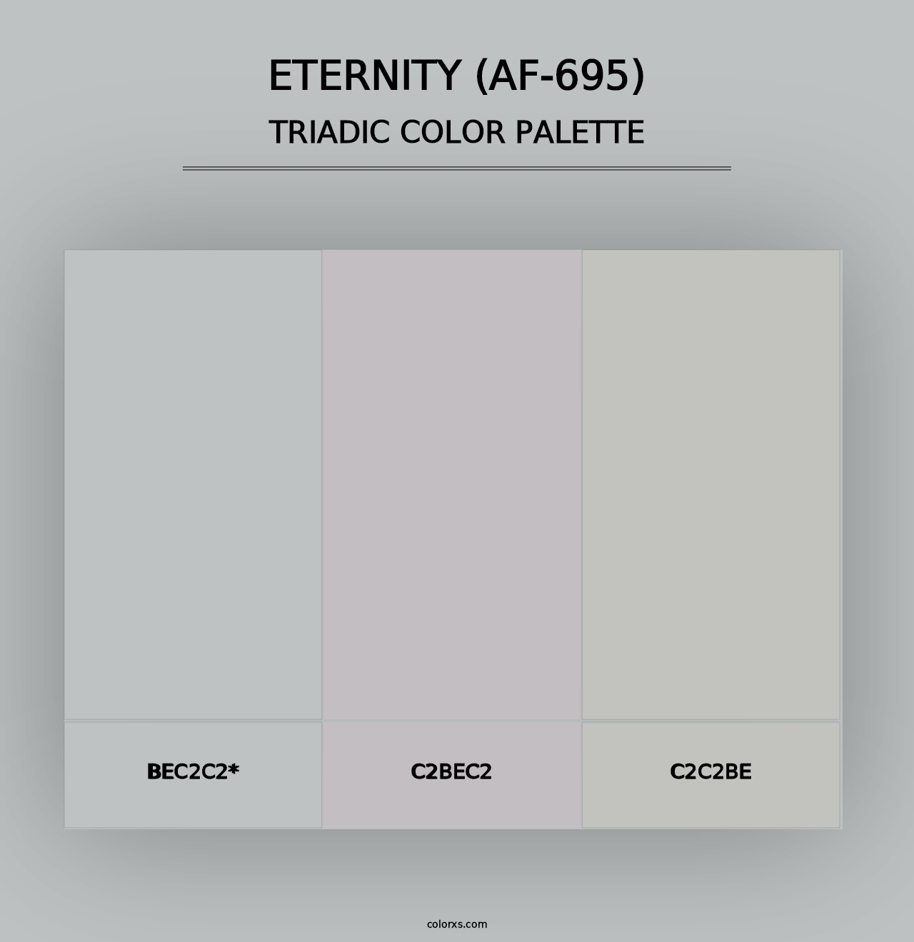 Eternity (AF-695) - Triadic Color Palette