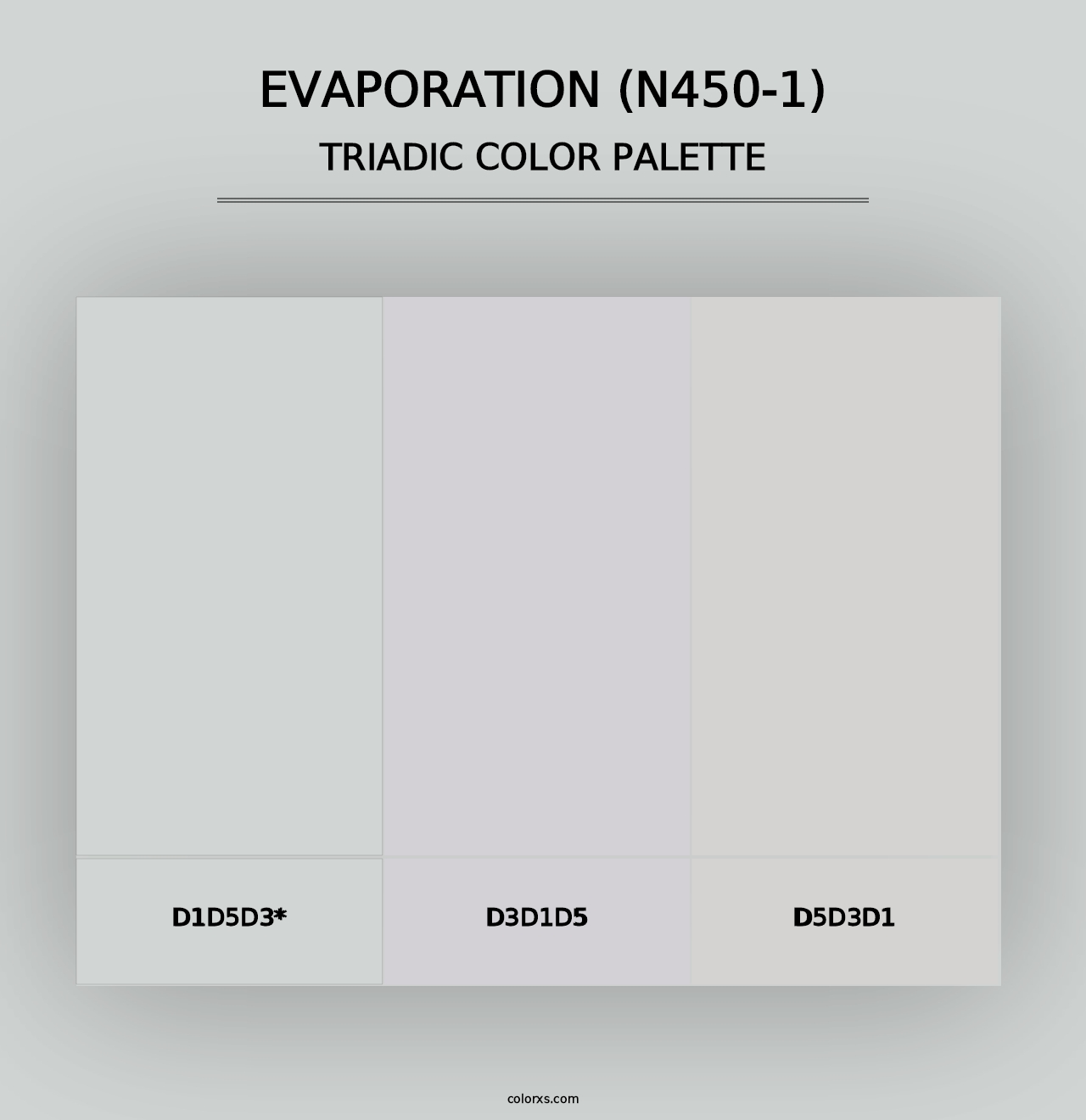 Evaporation (N450-1) - Triadic Color Palette