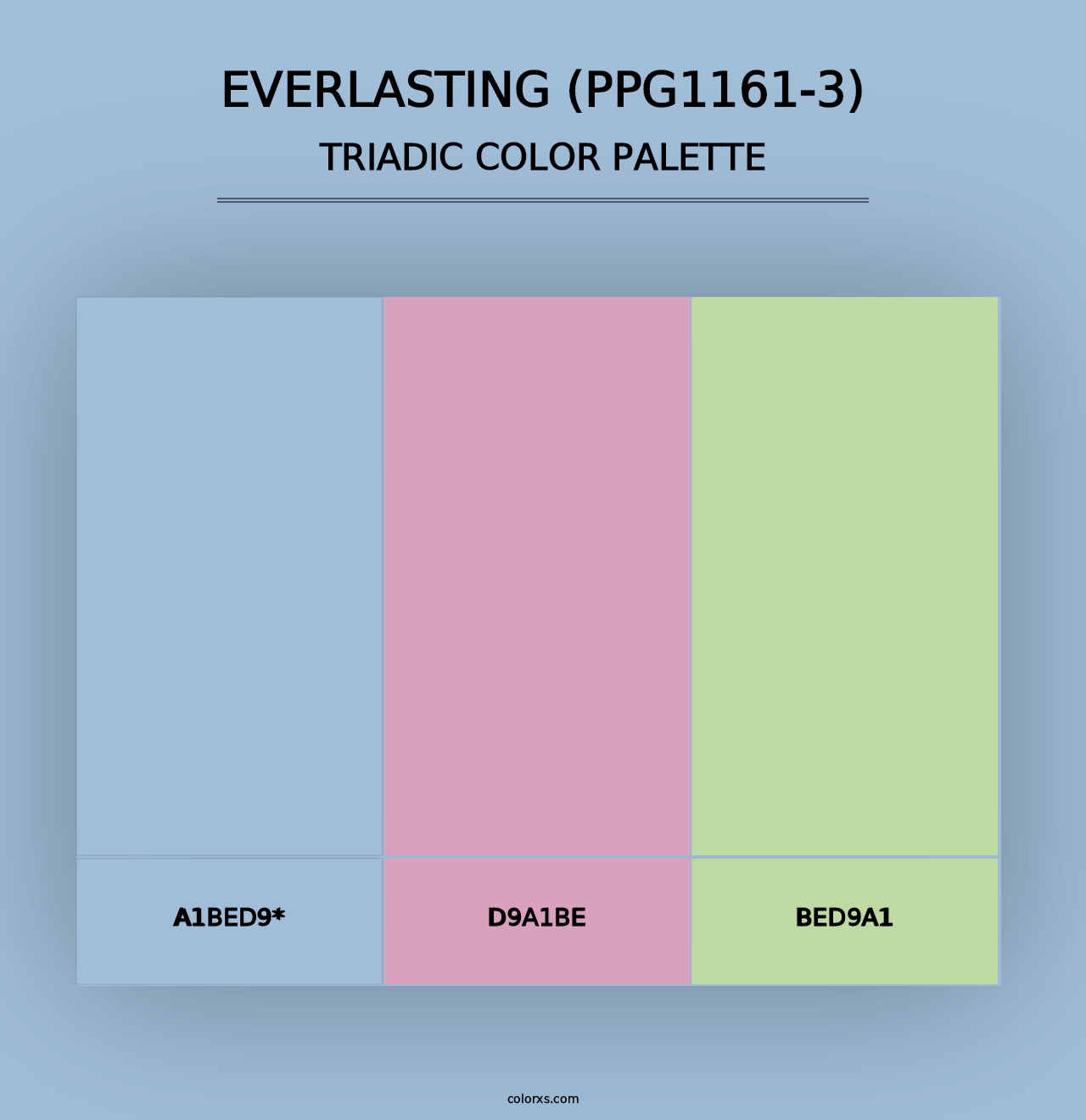 Everlasting (PPG1161-3) - Triadic Color Palette